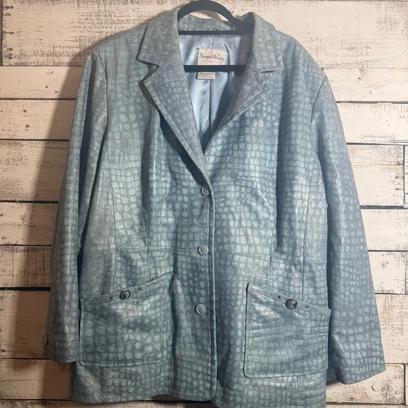 Vintage Pamela McCoy Leather Jacket Be Plus Size 3X - Picture 1 of 9